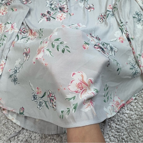 Torrid Floral Flowy Lightweight Blouse Boho Cottagecore Peasant Romantic sz 2 - Picture 5 of 8